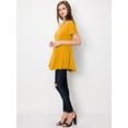 thumbnail image 4 of Made by Johnny Women's Tunic Top Casual T Shirt for Leggings S-5XL Plus Size M MUSTARD, 4 of 6