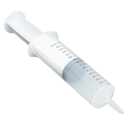 150ml Plastic Syringe Reusable Tube Clear for Measuring Liquids Medical