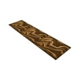 thumbnail image 2 of Allstar Rugs 2' 0" x 6' 11" Mocha Modern Abstract Themed Polypropylene Runner with a Choclate Viscous Fluid Design and White Accents. Machine-Made in Turkey., 2 of 3