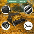 thumbnail image 5 of QinaQin Trailer Lawn Sweeper, 48/50 Inches Wide, 25 Cubic Feet Capacity, Heavy-Duty Leaf and Grass Clipping Collector, with Tipping Rope, Adjustable Sweeping Height, 5 of 6
