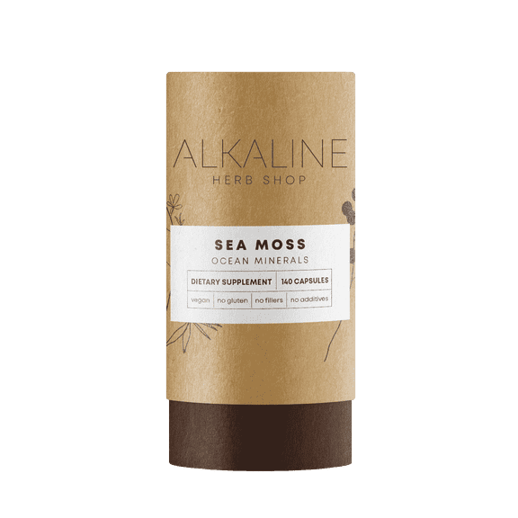 Alkaline Herb Shop: Sea Moss Supplement made from Chondrus Crispus 140 Capsules