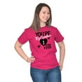 thumbnail image 3 of Cute Romantic Love Hearts Girlfriend Women's Graphic T Shirt Tees Brisco Brands L, 3 of 6