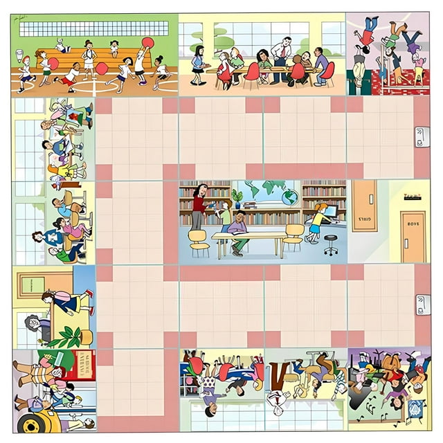 Terrapin School Mat for Bee-Bot or Blue-Bot Educational Coding Robots Playmat, Nursery Preschool Elementary Activity Mats Teaching and Learning Programmable Robotics for Boys and Girls