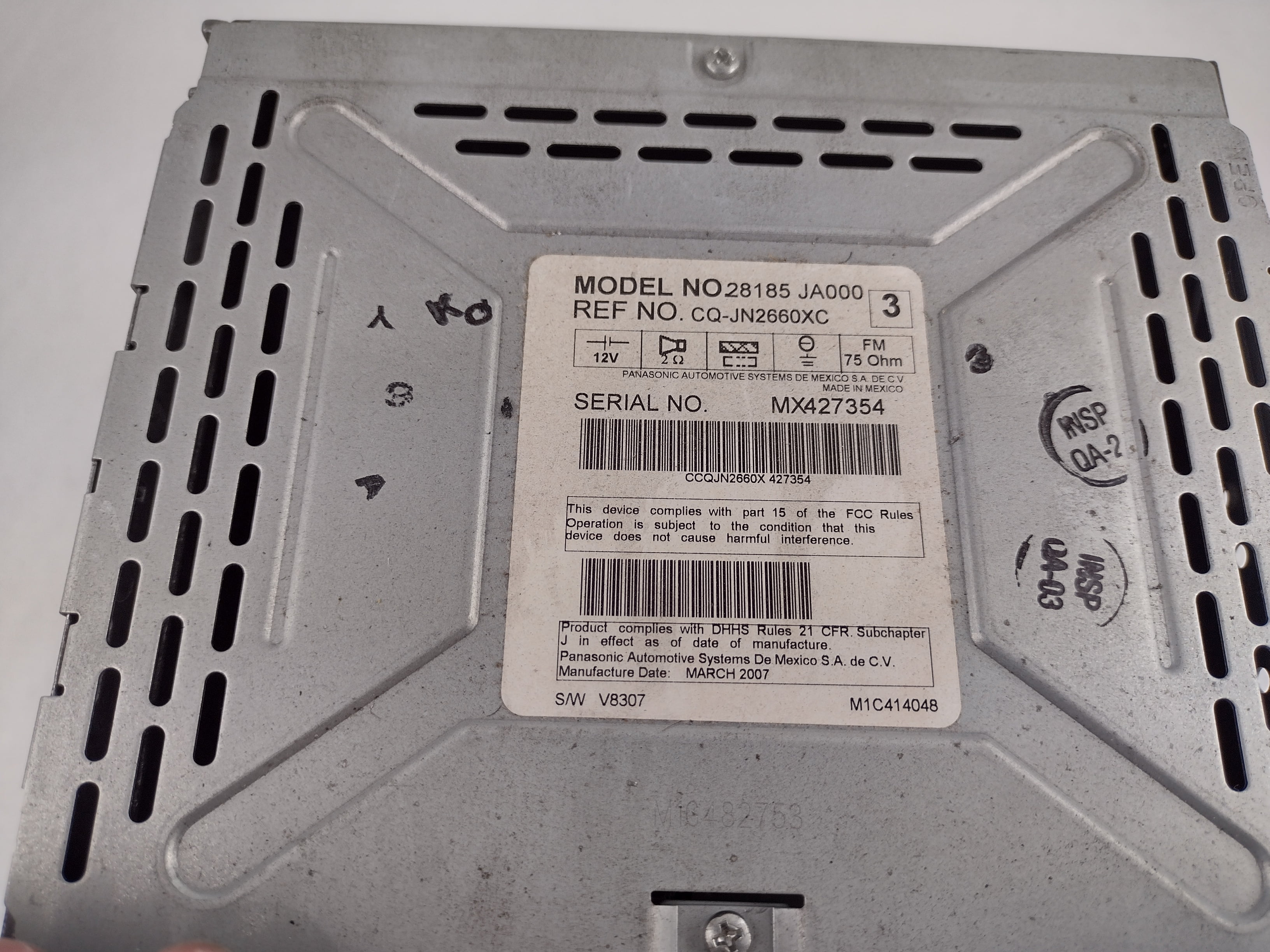Pre-Owned 07 08 09 Nissan Altima AM FM CD Radio Receiver OEM - Verify Specific Vehicle Fitment In Description - (Good)