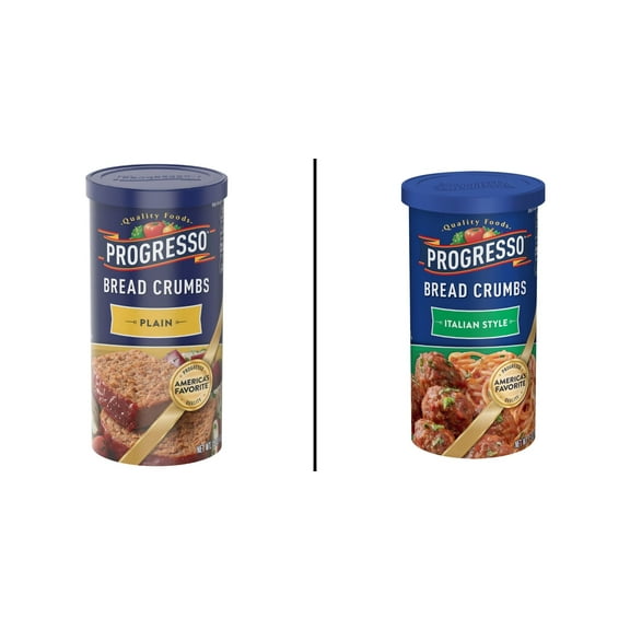Progresso Plain Bread Crumbs 15 oz & Progresso Italian Style Bread Crumbs 15 oz