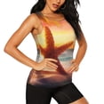 thumbnail image 2 of Haiem Starfish Sunset Sea Beach Printed Women's Workout Tank Top, Quick-Dry Sleeveless Gym Shirt, Breathable Lightweight Athletic Top for Running, Yoga, and Casual Wear-Medium, 2 of 7