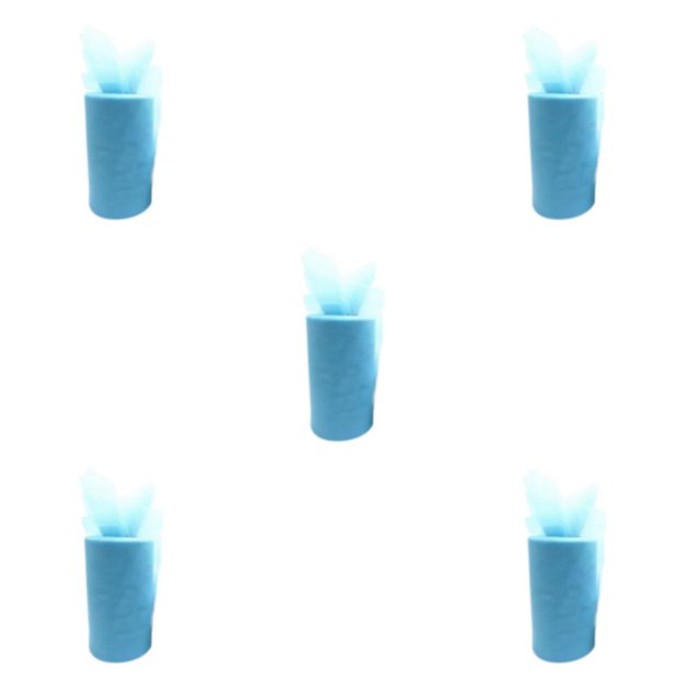 kurtrusly Tulle Rolls For DIY Crafts And Home Décor Soft And Comfortable Tulle Roll Spool sky blue 5Set
