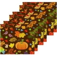 thumbnail image 3 of SKYSONIC Autumn Harvest Pumpkin Washcloths Set of 2, Highly Absorbent Soft Cotton Fingertip Towels for Bathroom, Kitchen, Gym, Spa, Home Decor, 12 x 12 Inch, 3 of 7