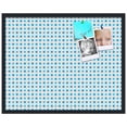 thumbnail image 2 of PinPix 30x24 Custom Cork Bulletin Board Bule Polka Dot Poster Board Has a Fabric Style Canvas Finish, Framed in Bule Polka Dot, by ArtToFrames (PinPix-341), 2 of 6