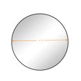 thumbnail image 2 of 42" Round Mirror, Wall Circle Mirrors with Metal Framed, Circular Vanity Mirror Dressing Mirror for Bathroom, Living Room, Bedroom Wall Decor, Black, 2 of 7