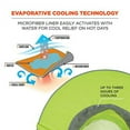 thumbnail image 2 of Ergodyne Chill-ItsÂ® 8935MF Evaporative Class Headwear Hi-Vis Ranger Hat w/MF, Lime, L/XL, 2 of 3