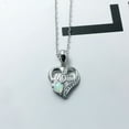 thumbnail image 2 of Clearance Jewelry Under $5 VerPetridure Love Letter Love Heart Pendant Necklace Gemstone Necklace, 2 of 5