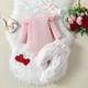 thumbnail image 4 of Odeerbi 0-18 Meses Niñas Día de San Valentín Conjuntos Canastilla Conjunto de Algodón Body Pantalones de Chándal Con Cinta Para La Cabeza de Tres Piezas Conjunto Mono Arco Amor Pantalones, 4 of 9