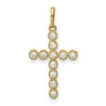 thumbnail image 1 of Quality Gold XR1831 Pendentif Croix en Or Jaune 14K CZ, 1 of 1