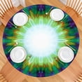 thumbnail image 2 of Colorful Radial Tie Dye Pattern Round Fitted Tablecloth with Elastic Edge,Dining Table Cover Waterproof,Outdoor Round Tablecloth for Camping,Dining,Indoor and Outdoor, 2 of 7