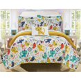 thumbnail image 1 of Chic Home BQS18915-US Ensemble de Courtepointe Réversible 4 Pièces Orwell - Multi Couleur&44; Pleine Grandeur, 1 of 1