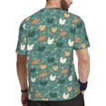 thumbnail image 2 of Rocae Flowe Rooster for Men's Mesh Quick-Dry Short Sleeve Workout T-Shirt,Mens Crew Neck Tee Lightweight Soft Classic T Shirts X-Large, 2 of 9