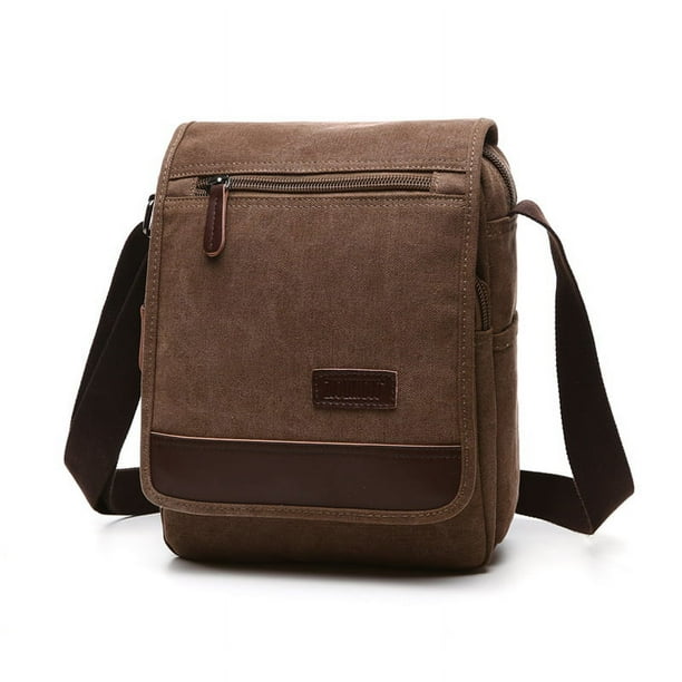 Bolso bandolera de lona con hombro para hombre