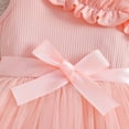 thumbnail image 5 of JDQJBZ Robe de Fête d'Anniversaire pour Tout-Petites Filles à une Épaule avec Appliqué et Ceinture, 5 of 5