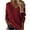 Wine, variant on Lilgiuy Womens Autumn And Winter Casual Round Neck Long Sleeve Solid Color Sweater Tops BlouseKhaki6 2022 Fall Winter