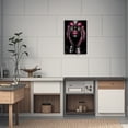 thumbnail image 4 of ZHONGYUTONG African American Wall Art Black Girl Canvas Print Fashion Black Women Pictures Modern Artwork for Living Room Decor Framed (12.00" x 18.00"), 4 of 5