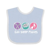 Inktastic Eat Sleep Pilates Girls Baby Bib