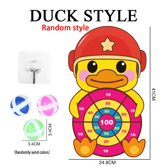 Juego de objetivos de dardo para niños, juguete portátil para lanzar velcro, adecuado para niños, juego divertido práctico y práctico