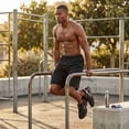 thumbnail image 6 of Men's 100% Polyester Performance Shorts with Pockets, Black S, 1 Count, 1 Pack, 6 of 6