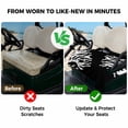 thumbnail image 4 of Golf Cart Seat Covers for 2 Seater,Coral Black Microfiber Cart Seat Towel Blanket,Coastal White Ocean Marine Nautical Beach Absorbent Breathable Non Slip Bench Seats Protector for Golf Course 51"x31", 4 of 9