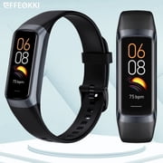 Effeokki Slim Fitness Tracker For Women Men Wrist Watch Amoled Display Screen/25 Sport Modes/Waterproof Pedometer Smart Watch Compatible With Iphone Android Smartphone