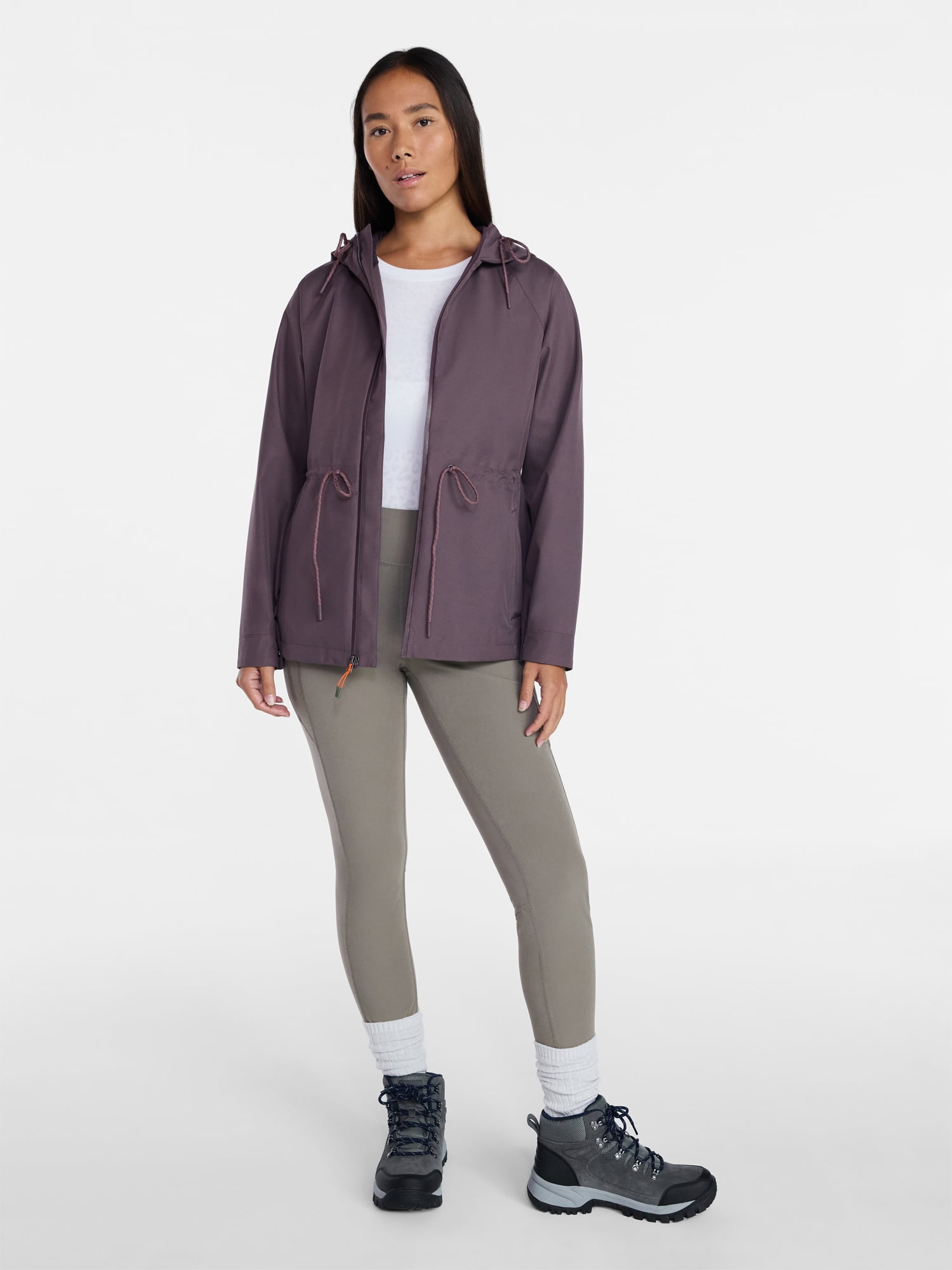 Ozark Trail Women's and Women's Plus Rain Jacket, Sizes XS-2X