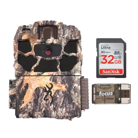 Browning Trail Cameras Dark Ops Max HD Plus 20MP Trail Camera with 32GB SD Card and Reader