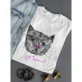 thumbnail image 3 of Cat Sketch Meows T-Shirt Women -Image by Shutterstock, Female 3X-Large, 3 of 4