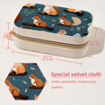 thumbnail image 5 of Squirrel Velvet Portable Earring Holder with Removable Compartment: Display Case, Jewelry Box, Decorative Box - Gift!, 5 of 7