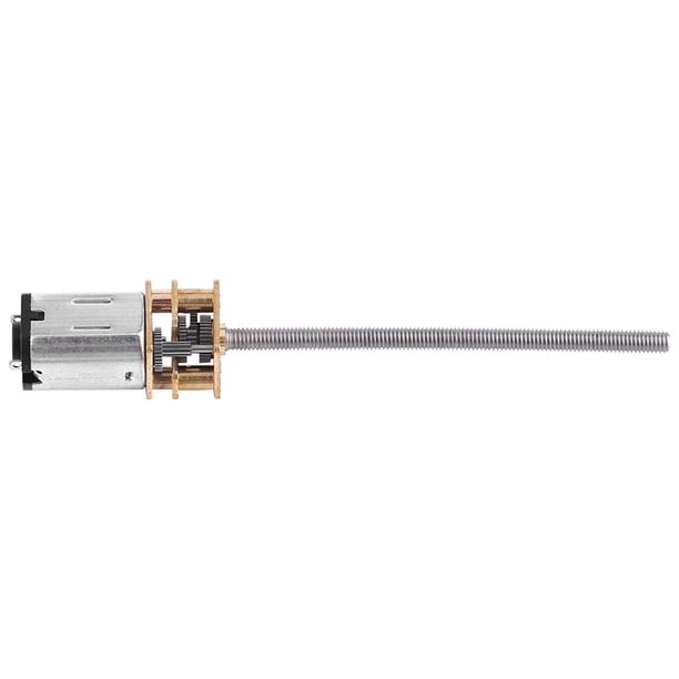 Motor De Engranaje De Alto Par DC 6V Con Eje De Salida De Rosca De Tornillo Largo M3x55MM 30RPM ~ 500RPM