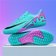 thumbnail image 3 of Zapatos de fútbol para hombre y niño, botas de fútbol con pinchos largos para interiores, tacos de hierba de alta calidad, antideslizantes para deportes al aire libre, TF/FG, nuevos, 3 of 5