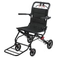 thumbnail image 3 of Anvazise Lightweight Foldable Transport Wheelchair,Manual Wheelchair,Adults Transport Chair, Compact Travel Chair,Narrow Doorways Wheel Chair,Hand Push Mobility Scooter with Pull Bar,17.7 Inches, 3 of 8