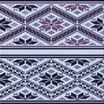 thumbnail image 1 of Ahgly Company Tapis d'Intérieur Lavable en Machine Carré Bleu Transitionnel, 7 Pieds Carré, 1 of 7