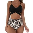 thumbnail image 3 of HomeGardon Bestselling Bikini,Swimsuits for Women Fashion Women Solid and Printed Swimwear Bikini Split Swimsuit Set,S-XL, 3 of 8