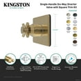 thumbnail image 4 of Kingston Brass KS4042DX Concord Single-Handle Six-Way Diverter Valve with Square Trim Kit, Polished Brass, 4 of 4