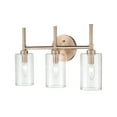 thumbnail image 3 of Millennium Lighting  Chastine Bathroom Vanity Light Fixture with Clear Beveled Glass Shades 4 Light - Brushed Nickel, 3 of 5