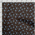 thumbnail image 3 of Soimoi Floral Printed, Japan Crepe SatinFabric, by The Yard 54 Inch Wide, Decorative Sewing Fabric for Dresses Kimonos Gowns, Brown, 3 of 5