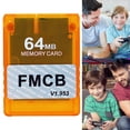 thumbnail image 2 of Estuche Transparente para Tarjeta Memoria FMCB V1.953 para Consola Juegos PS2 (naranja 64 MB), 2 of 9