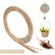 thumbnail image 1 of 32.8 Yards Bamboo Strips 10mm Wide Flat Wicker Rattan Webbing Basket Weaving Materials DIY Basket Rattan for Basket Making Webbing Furniture Weaving DIY Crafts, 1 of 5