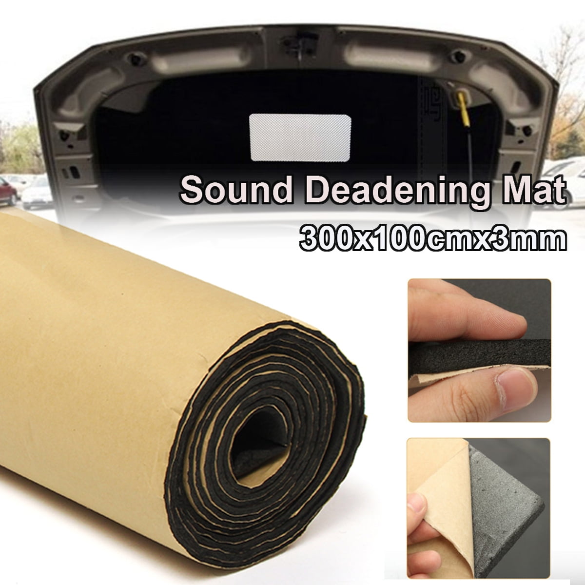100x300cmx3mm Thermal Acoustic Sound Proofing Car Sound Proofing