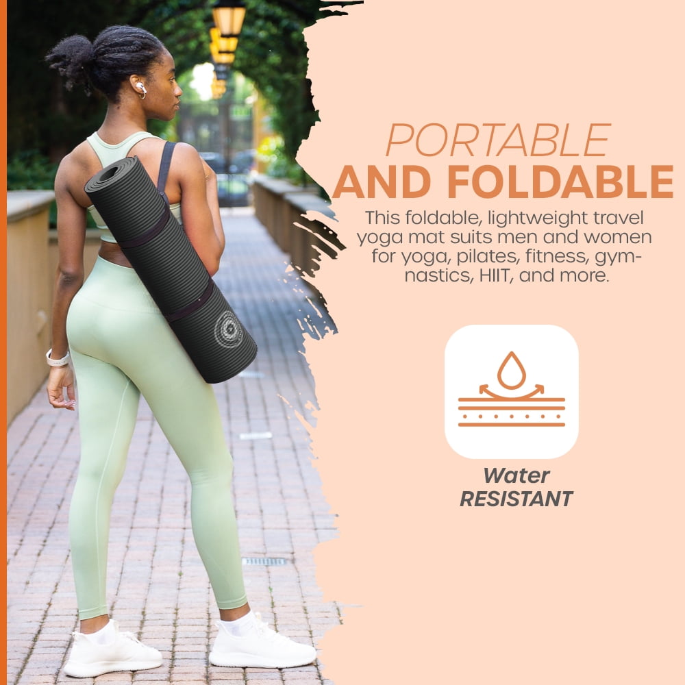 Yoga Mat with Carry Strap | Lightweight Yoga Mat For Pilates, Yoga | Free eBook For Mat Workouts