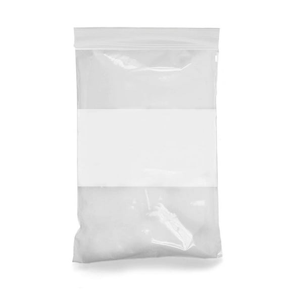 Pack of 500 White Block Zipper Bags 14 x 24. Ultra Thick Write on Block Poly Bags 14x24.Thickness 4 mil. Pills Bags. Great for Packing and Storing. Ideal for Industrial, Food Service.