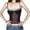 Brown, variant on Women's Sheer Mesh Camisole Lace Trim Spaghetti Strap Show Navel Slim Vest