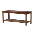 Manor Park Outdoor Acacia Wood Patio Coffee Table, Dark Brown
