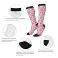 thumbnail image 3 of Balery pink Holiday Joy Calcetines novedosos Calcetines deportivos Calcetines hasta la rodilla Calcetines de algodón Calcetines originales y geniales, 3 of 6